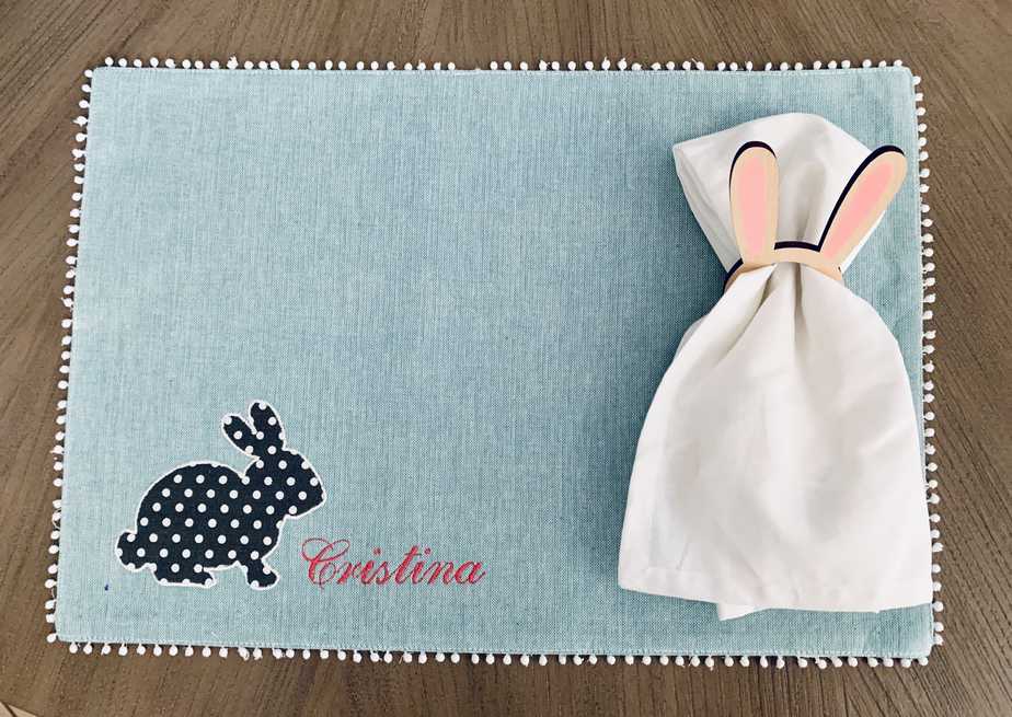 personalized Easter placemat 