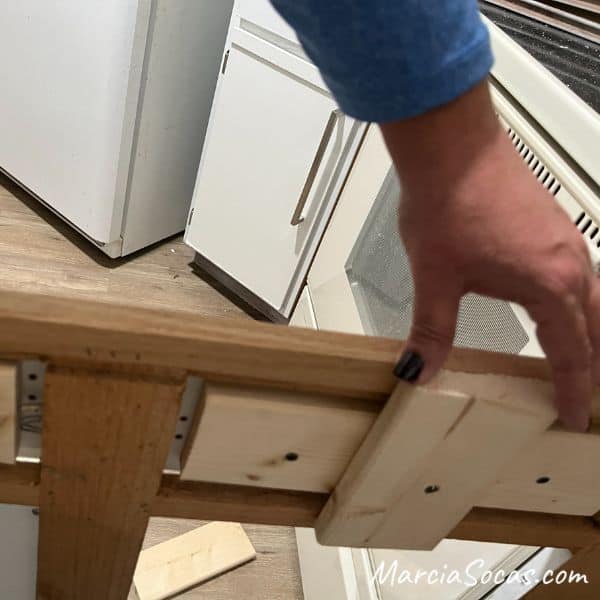 wood to mount drawer front