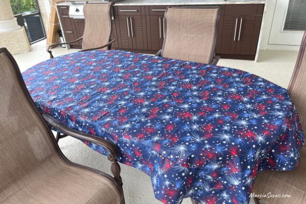 patriotic diy tablecloth