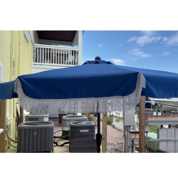 Easy DIY: Fringe Outdoor Patio Umbrella • Marcia Socas