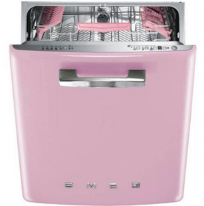 pink colored dishwasher