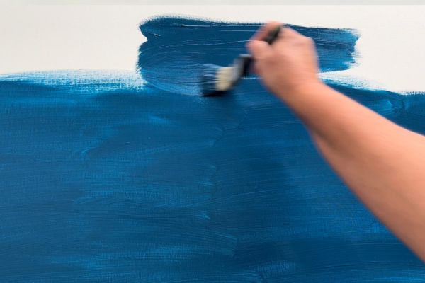 painting blue